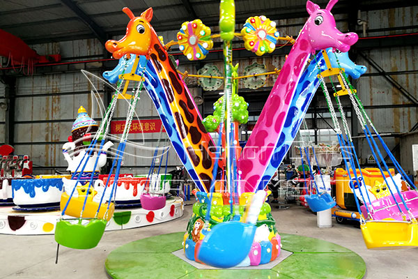 12 seats giraffe flying chair carnival for children