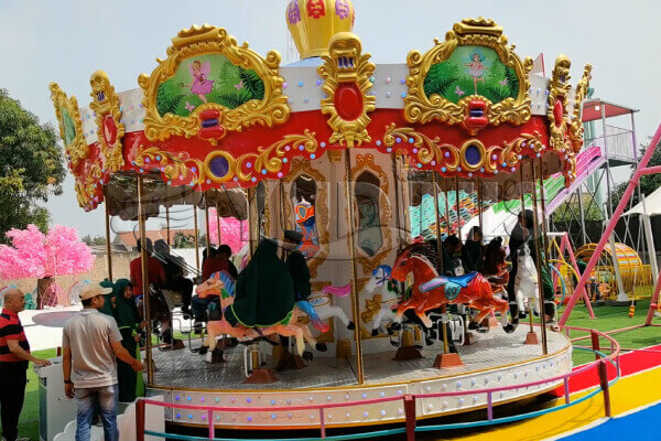 16-seat antique carousel in Indonesian park