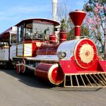 42 seats electric theme park train ride running outdoor