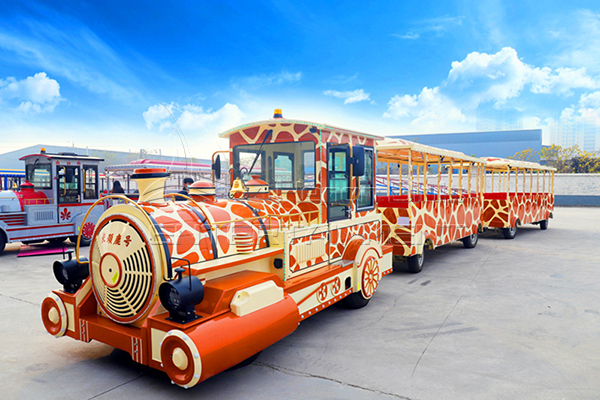 Adult Sightseeing Battery Operated Train with Two Couches