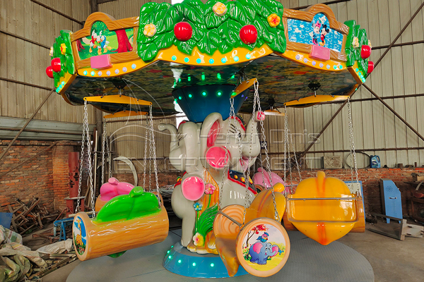 Cartoon Funfair Swing Carousel Is Popular among Kids