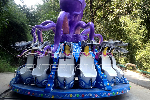 FRP Material Octopus Ride for Amusement Parks