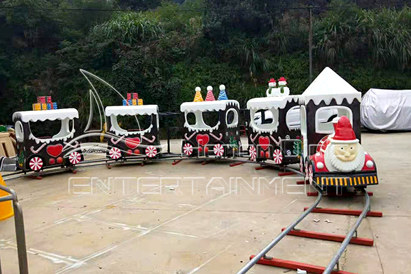 High-quality Christmas adult battery Amusement Train Rides for Sale