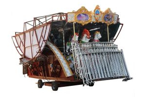 Mobile Merry Go Round with A Trailer