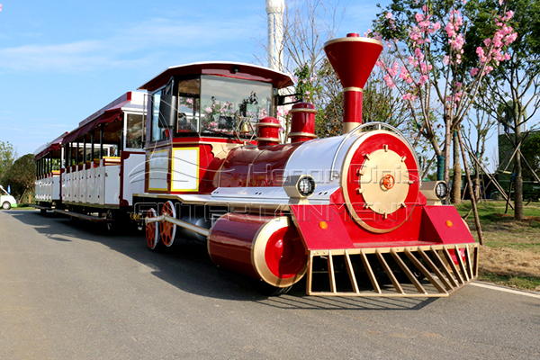 Outdoor Adult Battery Train Rides Manufactured by Professional Equipment Supplier