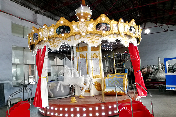 buy mini carousel ride with 3 seats from Dinis factory