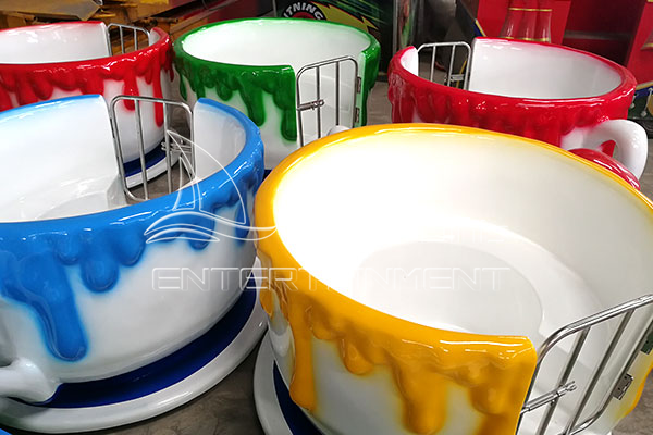colorful tea cup ride for sale