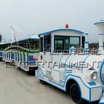 hot selling big train ride with LED lights