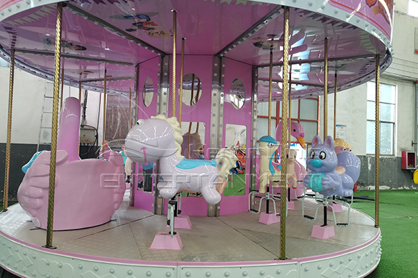 new design pink cute carousel with 16 seats