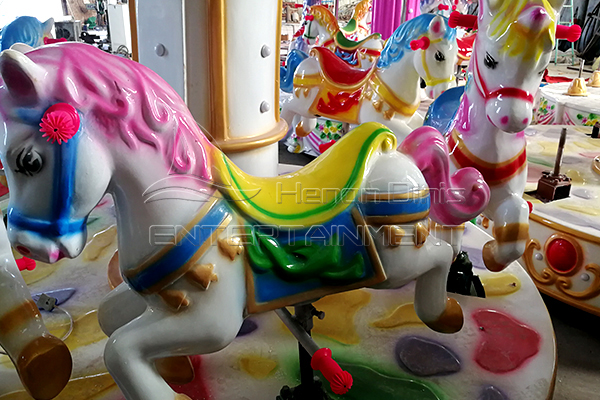 small mobile carousel horses made in Dinis workshop
